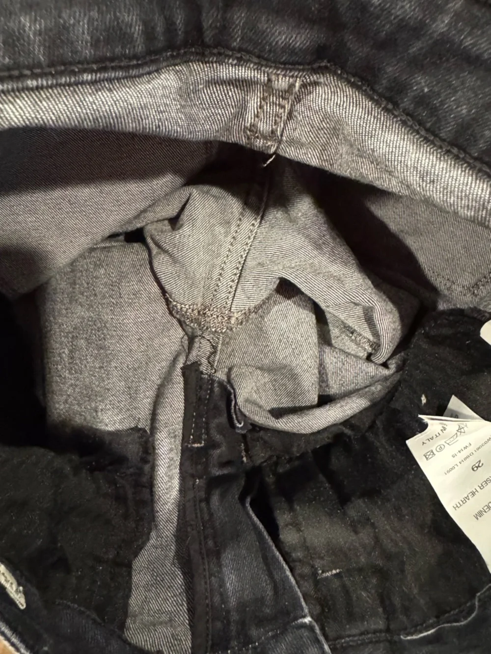 Haikure |Black Laser Hearth Wash Rio Jean-Made In Italy Chic Edgy Designer Denim